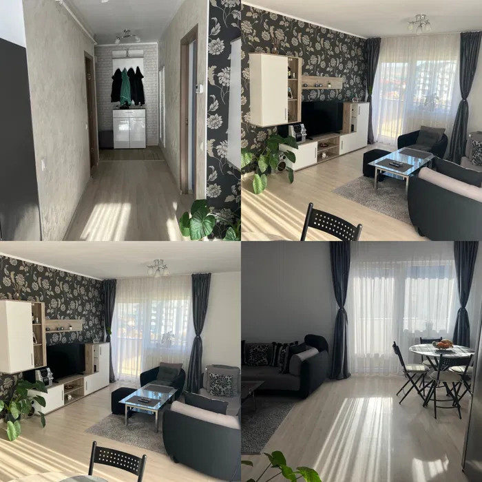 Apartament cu 2 camere,terasa,parcare inclusa,etaj intermediar 