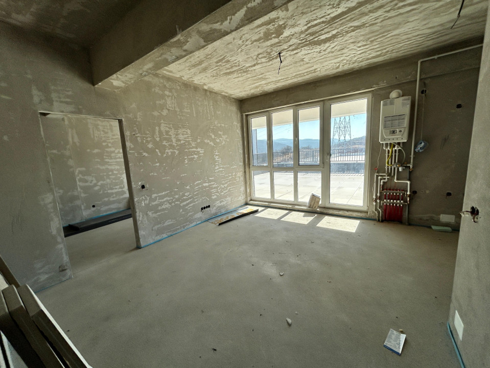 Apartament de 2 camere semifinisat, CF , 53,45 mp, terasa 60,31 mp, zona VIVO