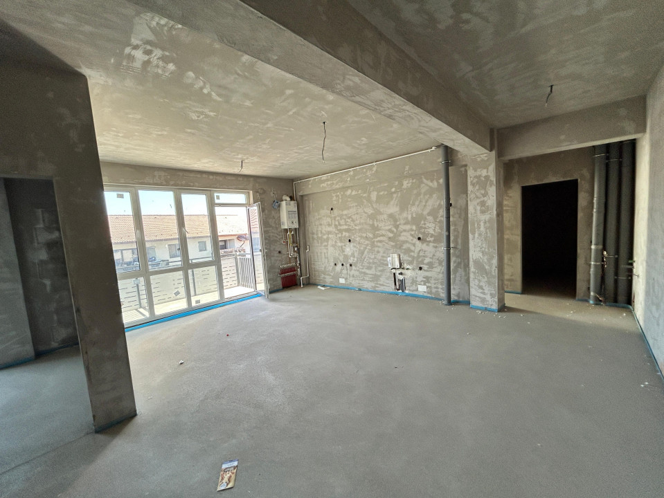 Apartament cu 3 camere semifinisat, 68,44 mp, balcon 4,20 mp, zona VIVO