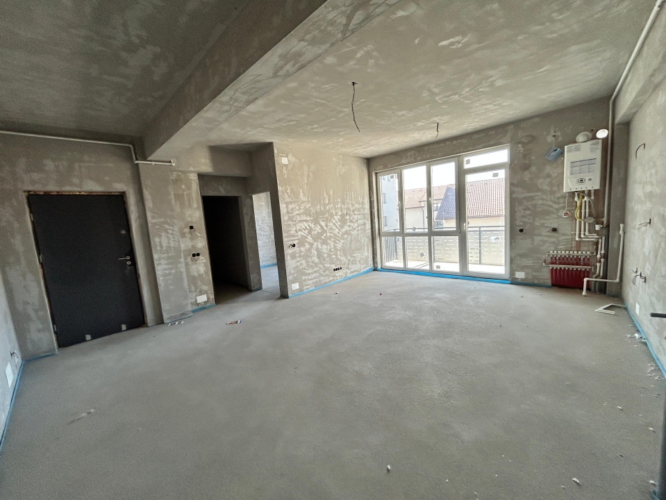 Apartament cu 3 camere semifinisat, 68,44 mp, balcon 4,20 mp, zona VIVO