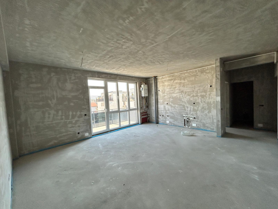 Apartament de 3 camere semifinisat/CF / 72,04 mp, balcon 4,20 mp, zona VIVO 