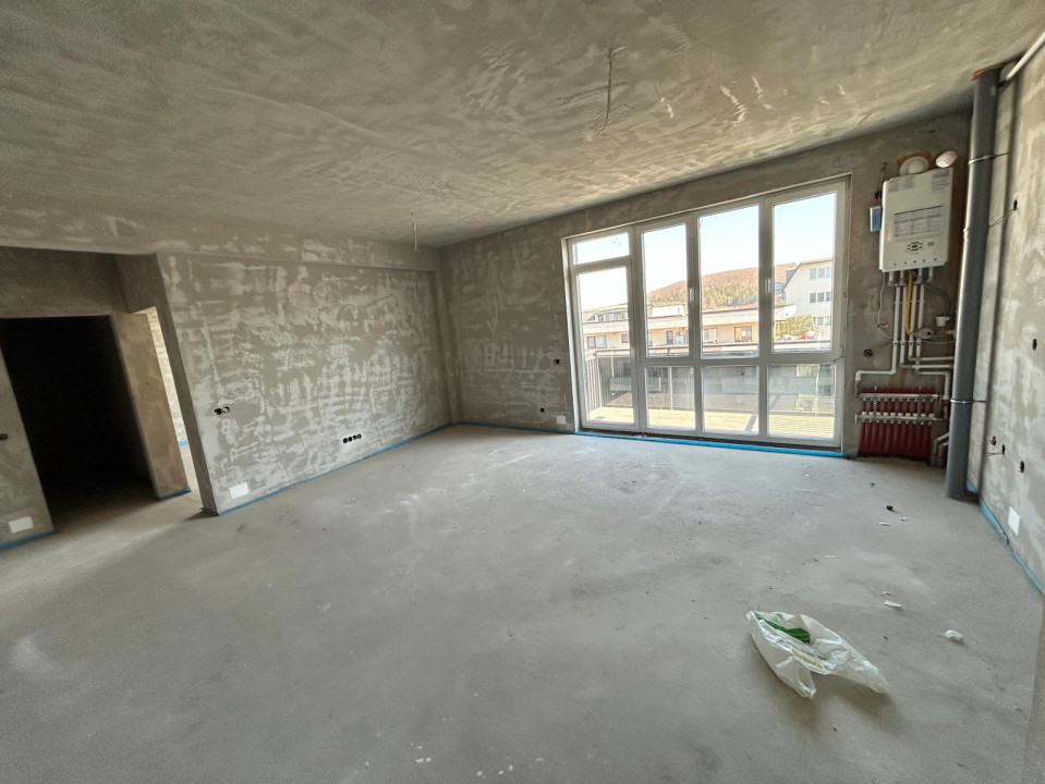 Apartament de 3 camere semifinisat/CF / 72,04 mp, balcon 4,20 mp, zona VIVO 