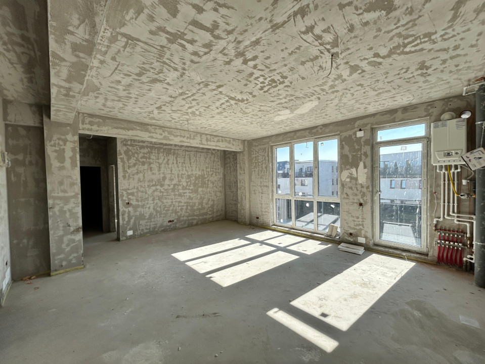 Apartament de 2 camere 57,54 mp, balcon 5,25 mp, zona VIVO cu CF 