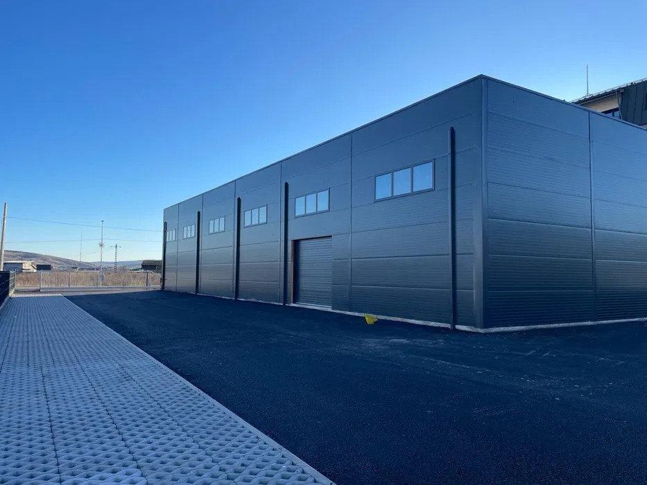 Hală nouă de închiriat 580 mp, teren 1682 mp - acces TIR, zona Apahida