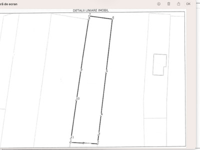 Teren constructie duplex 1906mp front 18ml Iazului 