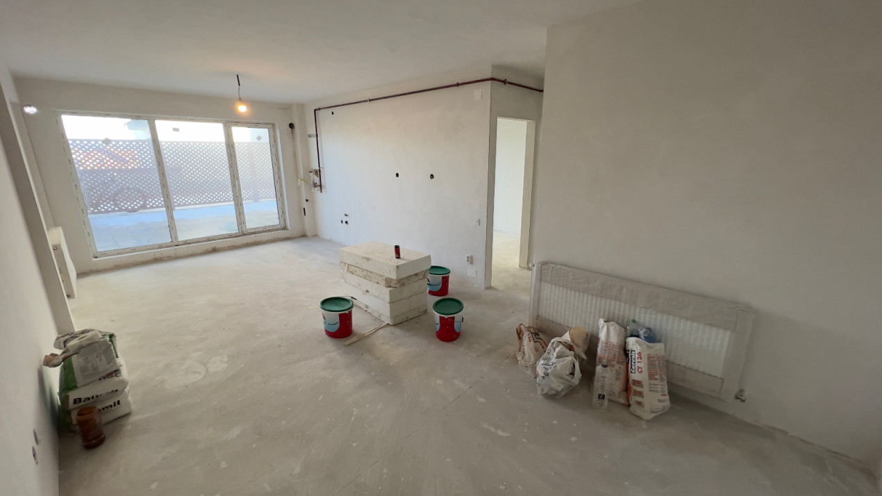 Apartament de 2 camere, semifinisat, 51,14mp, zona Șesul de Sus