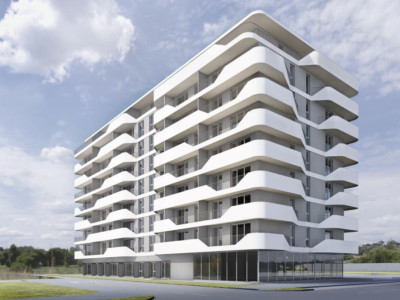 Ansamblu rezidential, 55,49 mp, semifinisat etaj intermediar, 