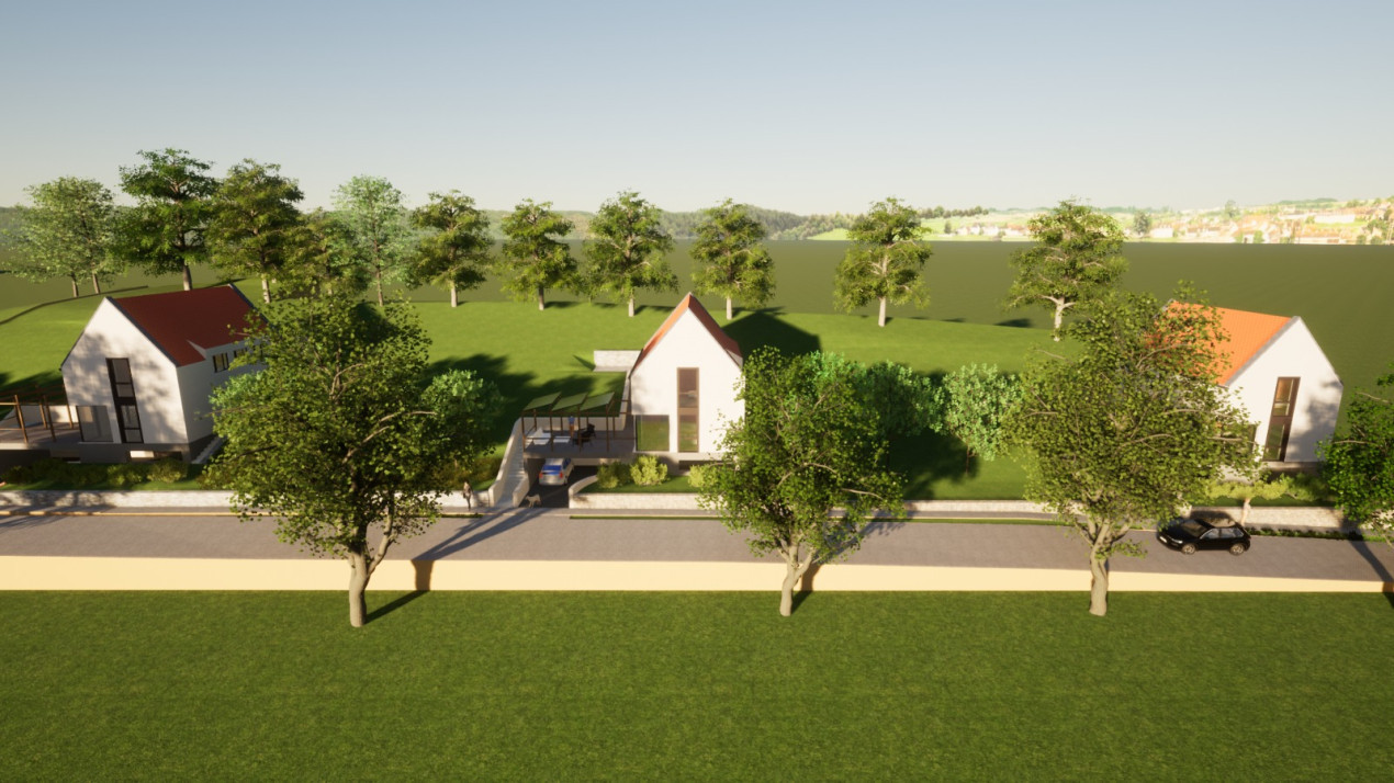 Teren de casa individuala cu AC, langa lac, 750 mp, Ciurila