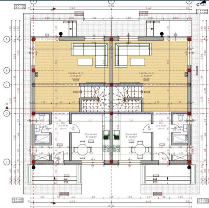 Duplexuri de vanzare , 120 mp utili , zona Tauti 
