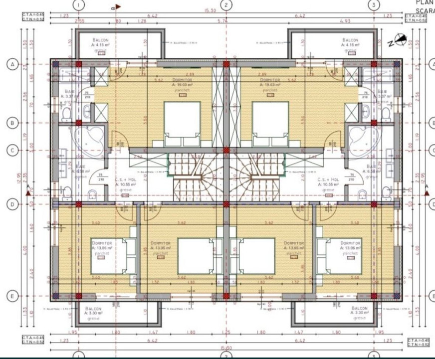 Duplexuri de vanzare , 120 mp utili , zona Tauti 