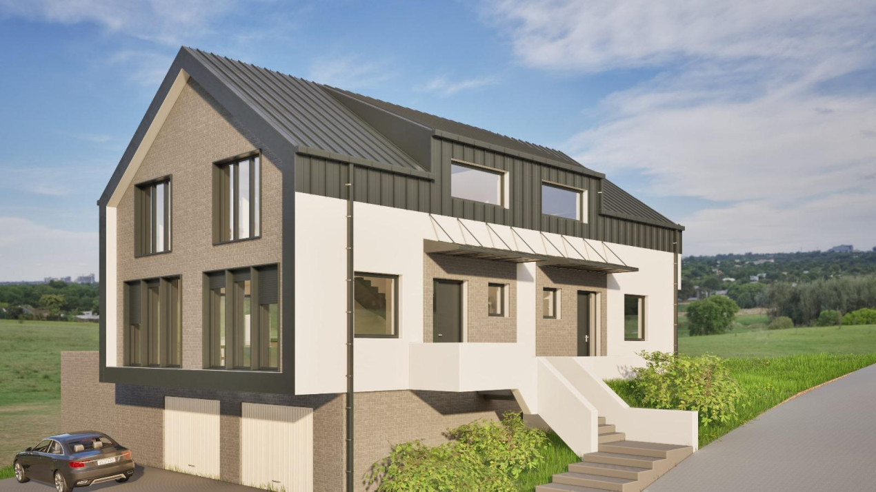 Casă cuplată, 4 camere, 156 mp utili, semifiniasată, cartier Dâmbul Rotund