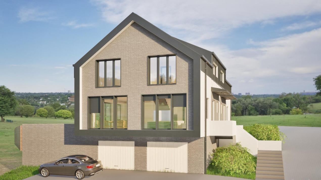 Casă cuplată, 4 camere, 156 mp utili, semifiniasată, cartier Dâmbul Rotund