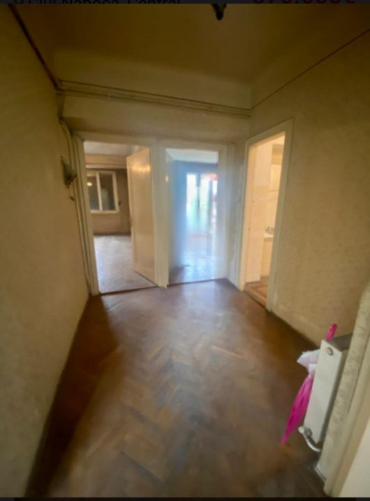 Apartament 3 camere, 108 mp utili, 2 băi, balcon, etajul 1, zona Centrală