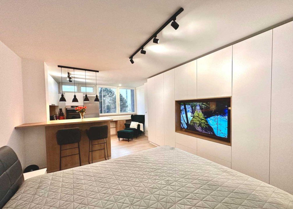  Apartament 1 cameră, 32 mp, ultrafinisat, saună, zona Iulius Mall