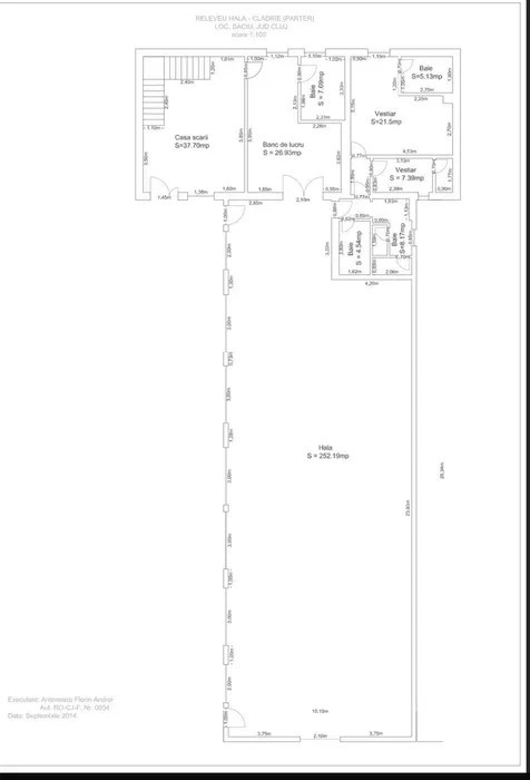 Ichiriere  hala cu birouri 270  mp zona Baciu