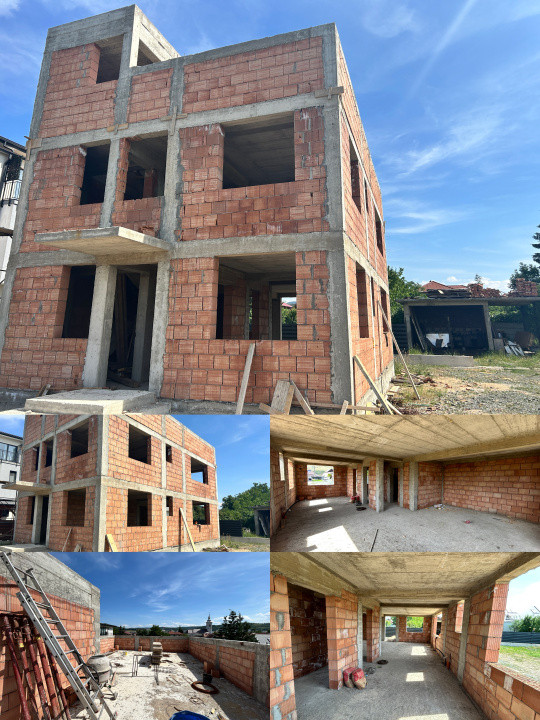 Casa individuala semifinisata 132mp utili plus 60mp terasa si 300 mp teren 