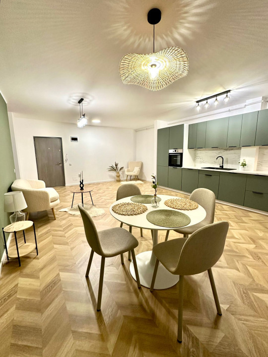 Apartament ultrafinisat 2  camere, terasa si parcare subterana 