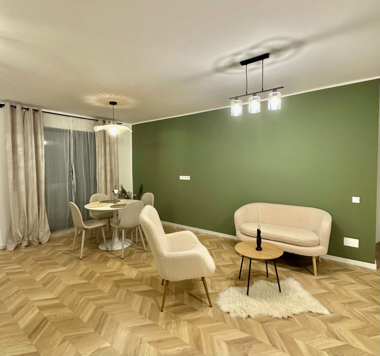 Apartament ultrafinisat 2  camere, terasa si parcare subterana 