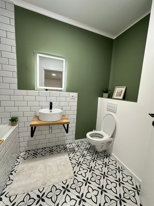 Apartament ultrafinisat 2  camere, terasa si parcare subterana 