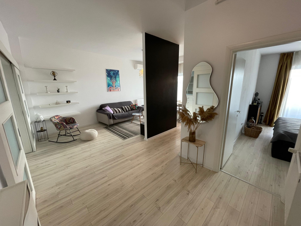 Apartament 2 camere + birou, 70 mp, terasa, PET FRIENDLY, Bonjour Residence