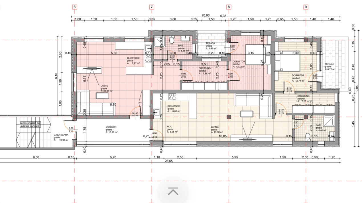 Teren 1166mp, proiect Clinica si Birouri, Gruia 