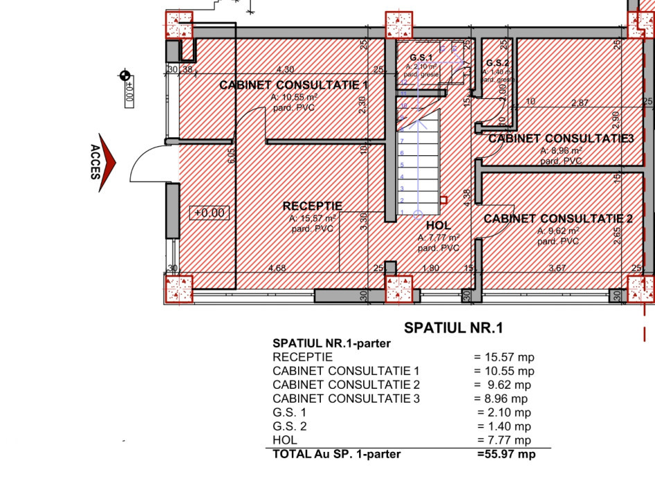 Spatiu comercial, 80mp, Spitalul de Recuperare/Zorilor 