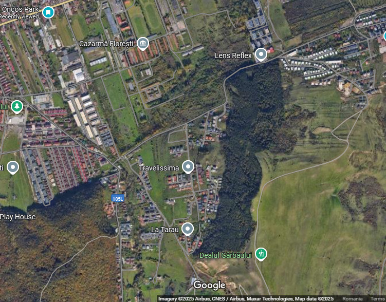 Teren 3600mp latime 23ml zona strazii Narciselor 