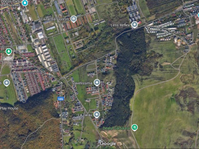 Teren 3600mp latime 23ml zona strazii Narciselor 