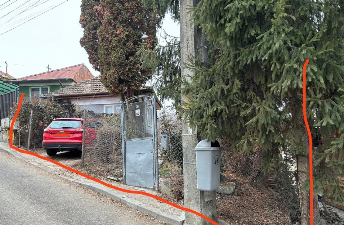 Teren intravilan cu casa demolabila 560 mp AUTORIZAT , Andrei Muresanu