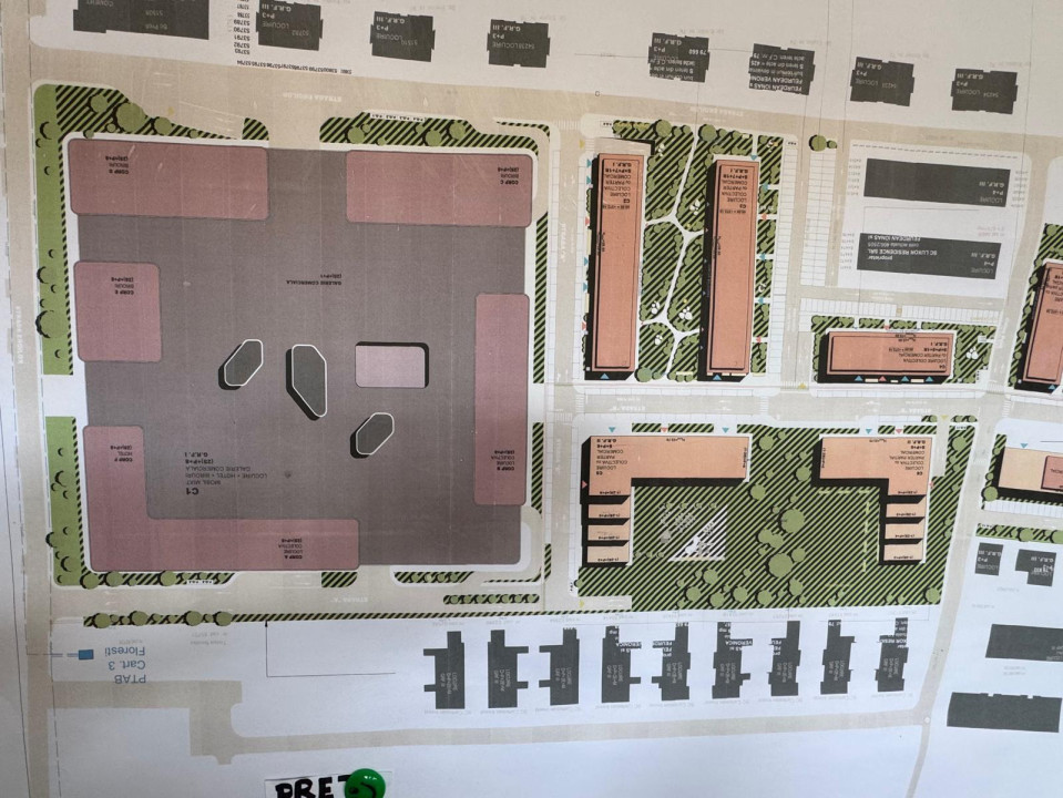 Apartament cu 3 camere 55mp plus 25mp terasa semifinisat Eroilor 