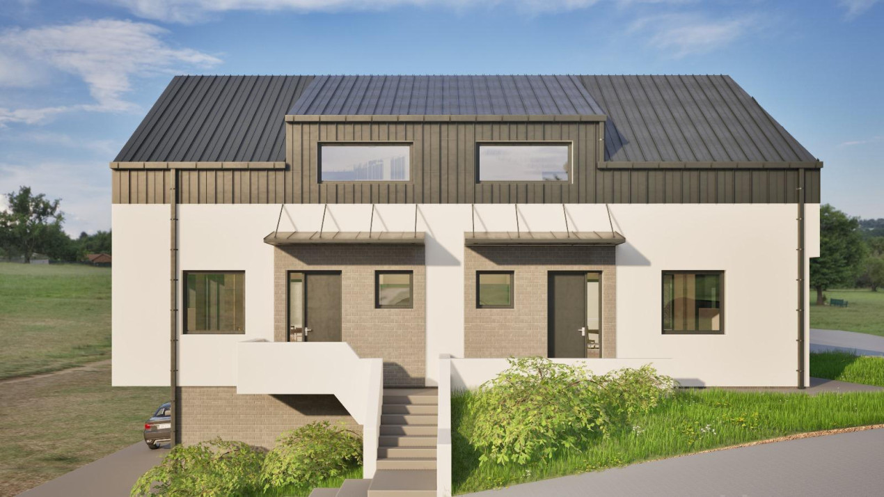 Casă cuplată, 4 camere, 163 mp utili, semifiniasată, cartier Dâmbul Rotund