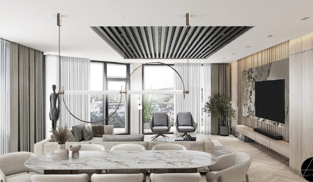  Penthouse, 3 camere, 134mp, terasă de 129mp, Zona Andrei Muresanu