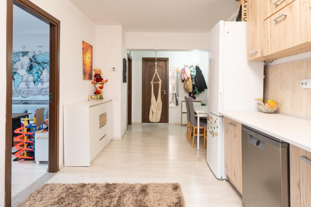 Apartament cu 3 camere 60mp utili finisat Atelierul de Pizza 