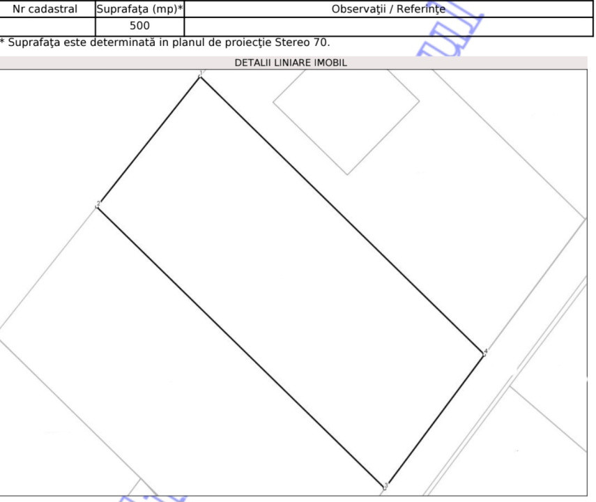 Teren de 500mp, extravilan Valea fanatelor 