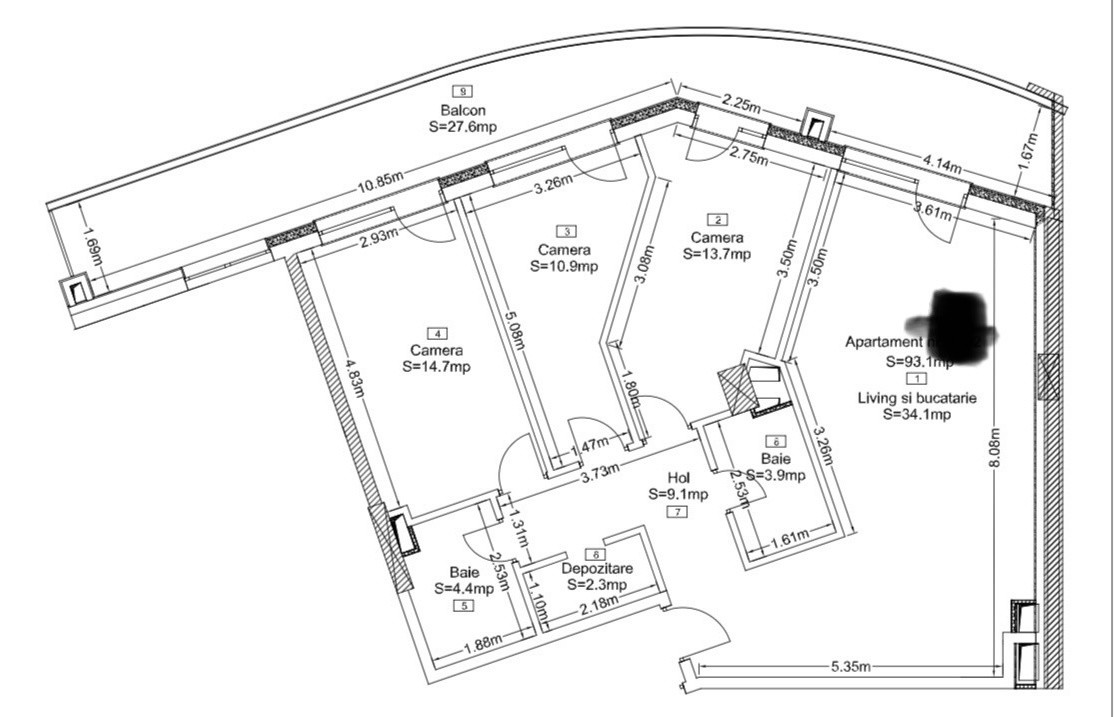 Apartamente cu 2-4 camere intr-un ansamblu premium, strada Frunzisului