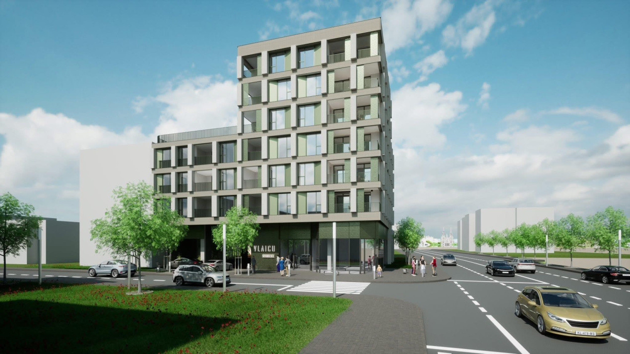 Apartament 2 camere cu terasă spectaculoasă de 60 mp și balcon, spatiu si lumina