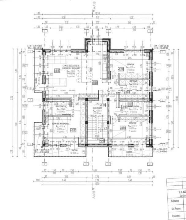 Apartament generos de 4 camere – 123 mp, 3 balcoane, 2 băi, bloc nou