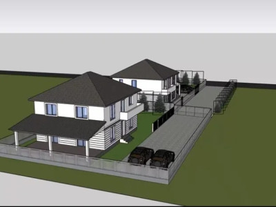 Teren 1400mp autorizat 2 case individuale, Baciu