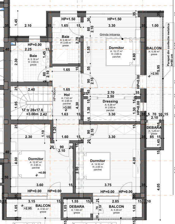 Casa Tip Duplex, 4 camere, 120 mp utili, terasa, teren 200 mp,Chinteni