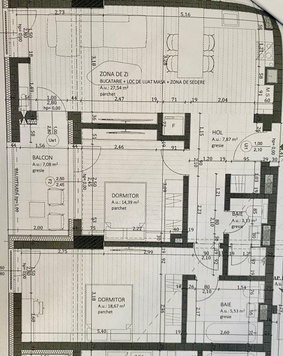 Apartament WEST PEAK! - 77 mp - 3 camere - 2 bai - Florești !