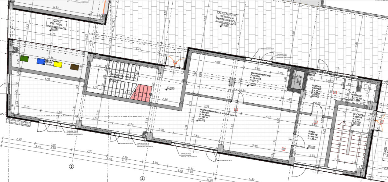 Spațiu comercial, 112 mp utili, vitrină, finisat, zona Podului IRA