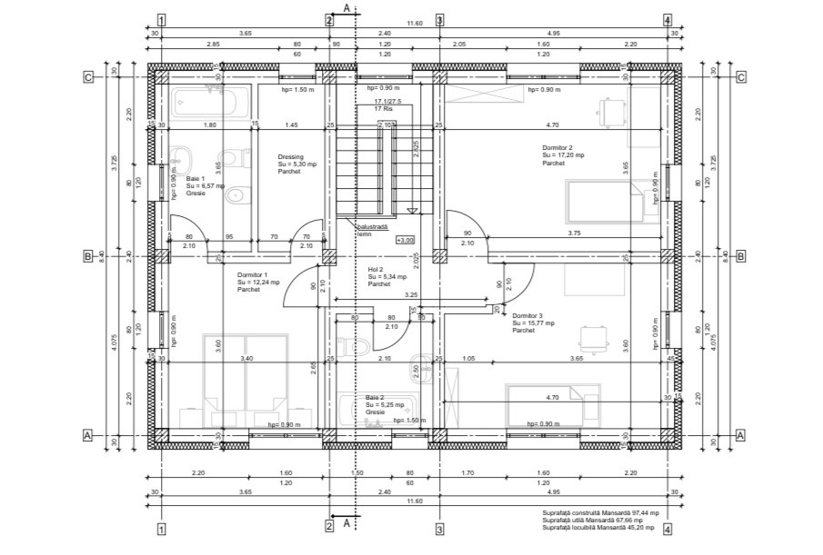 Casa individuala, 143 mp utili, 800 mp teren, Salicea