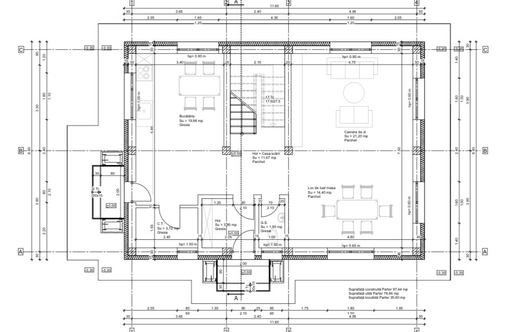 Casa individuala, 143 mp utili, 800 mp teren, Salicea