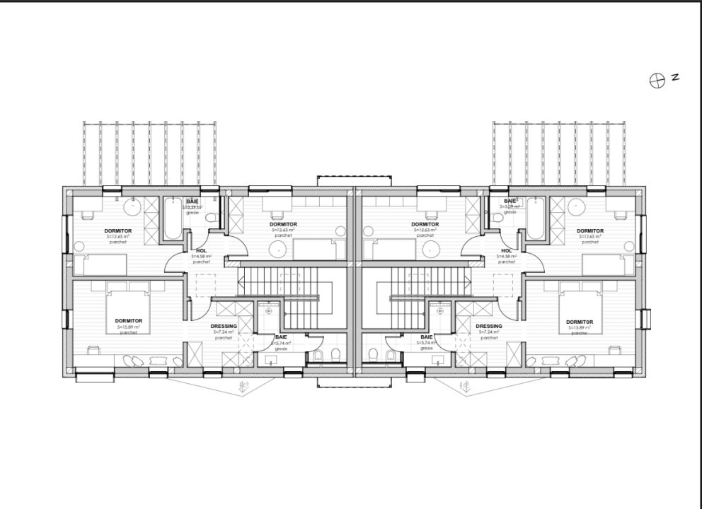 Duplex 129mp, 4 camere, 281mp teren, zona Dumitru Tăuțan  