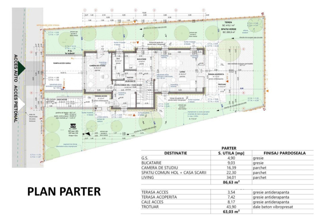 Casa individuala, 254mp utili, 415mp teren, Europa