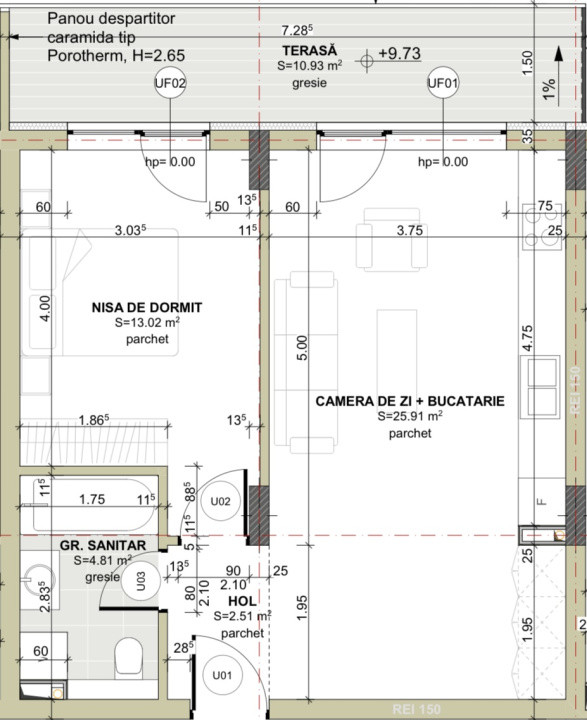Apartament 2 Camere, 52mp, Etaj Intermediar, Zona Eroilor