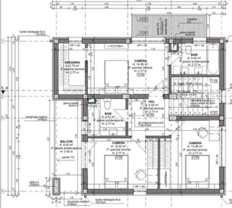 Casa individuala, 130 mp utili, 400 mp teren, terasa circulabila, Luna de Sus