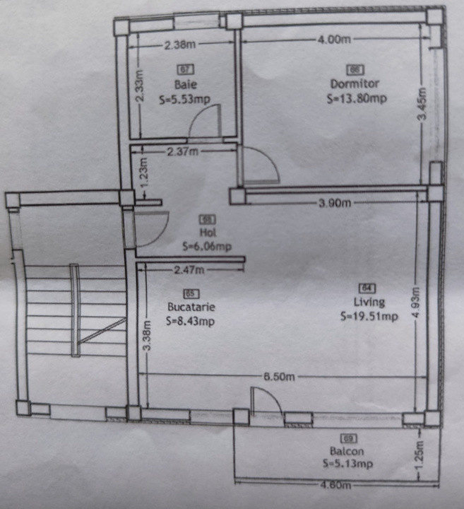 Apartament de 2 camere, pt INVESTITIE, parcare, zona Somesului