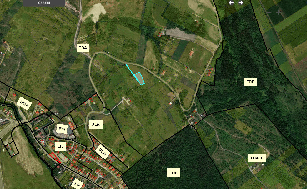 Deasupra orasului!! Teren extravilan 1500mp front 35ml Dealul Fanatelor 