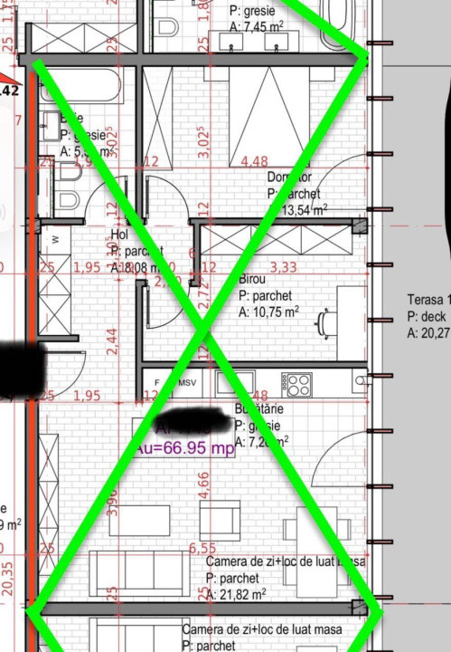 Penthouse la etaj retras, in zona Iulius Mall